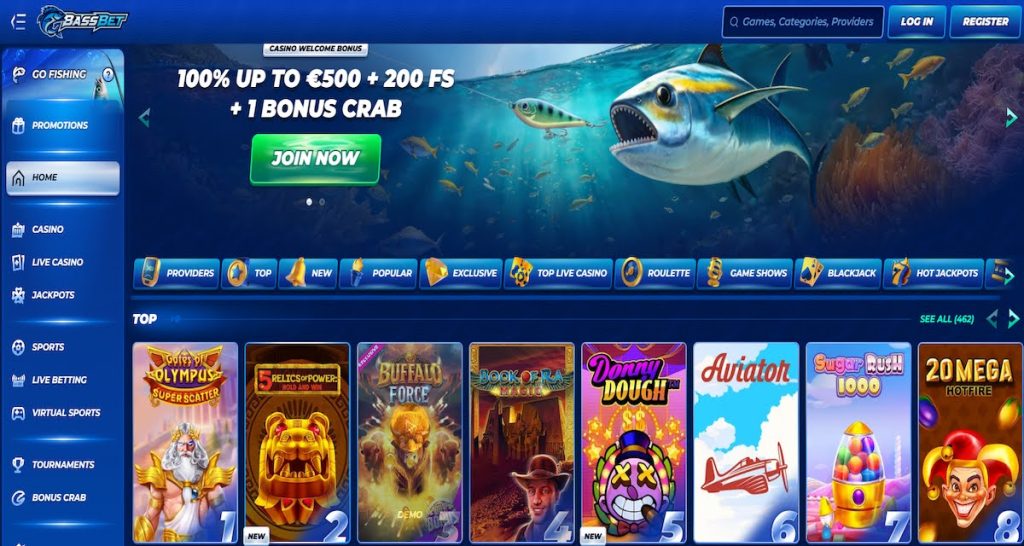 Bassbet competitive Canada Casinos site featuring live betting, tournaments, and fast-paced casino gameplay.